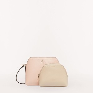 Beige Furla CAMELIA Women's Mini Bags | EVZSDK278