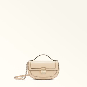 Beige Furla CLUB 2 Women's Mini Bags | VWEDNZ201