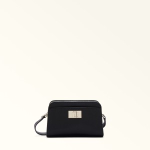 Black Furla 1927 Women's Crossbody Bags | FBOMHD170