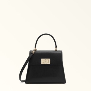 Black Furla 1927 Women's Handbag | NRQFKW264