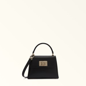 Black Furla 1927 Women's Handbag | QJXPMF305