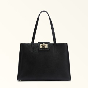 Black Furla 1927 Women's Totes | TMRCPK974