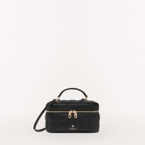 Black Furla CAMELIA Women's Mini Bags | QEWNDJ712