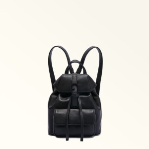 Black Furla FLOW Women's Backpacks | DASFLR861