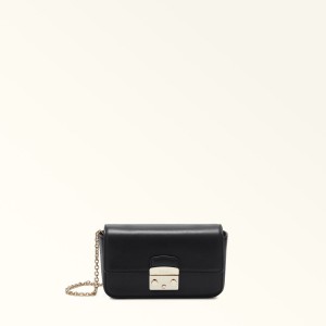 Black Furla METROPOLIS Women's Mini Bags | UGFEMR153