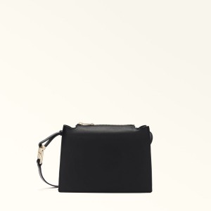 Black Furla NUVOLA Women's Crossbody Bags | WJNCRQ643