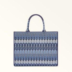 Blue Furla OPPORTUNITY Women's Totes | QEMXDK432