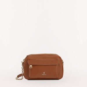 Brown Furla FAVOLA Women's Crossbody Bags | QKBIEZ402