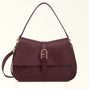 Burgundy Furla FLOW Women's Handbag | CDMZXK805