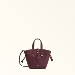 Burgundy Furla NET Women's Totes | WPGAJI071