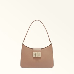 Coffee Furla 1927 Women's Shoulder Bags | KJYPNF768