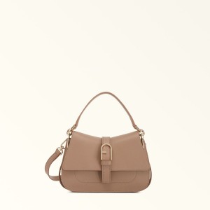 Coffee Furla FLOW Women's Handbag | KWLYUH178