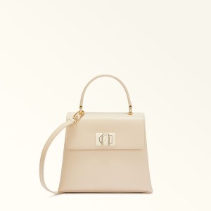 Cream Furla 1927 Women's Handbag | LMAVDX389