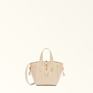 Cream Furla NET Women's Totes | QZDVEB328