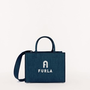 Dark Green Furla OPPORTUNITY Women's Totes | VHAKNT289