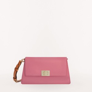 Fuchsia Furla ZOE Women's Shoulder Bags | PWJLFE512