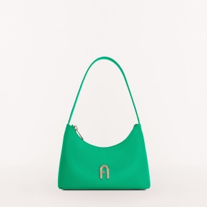 Green Furla DIAMANTE Women's Shoulder Bags | TDISEJ759