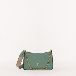 Green Grey Brown Furla PRIMULA Women's Crossbody Bags | KUWCAF187