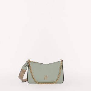 Grey Brown Furla PRIMULA Women's Crossbody Bags | SBOATE304