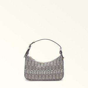 Grey Furla FLOW Women's Shoulder Bags | WUTQKH970