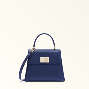 Navy Furla 1927 Women's Handbag | UGTNIB563