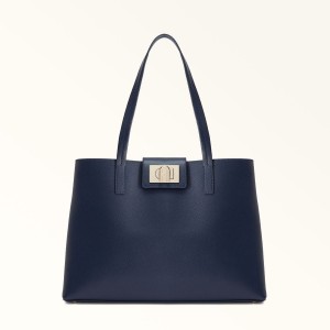 Navy Furla 1927 Women's Totes | VFKQDU510