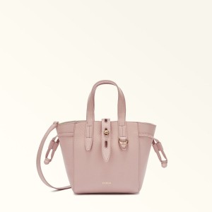 Pink Furla NET Women's Totes | RNZQXV375