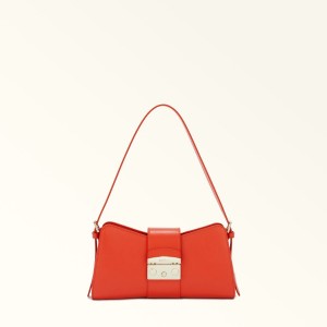 Red Furla METROPOLIS REMIX Women's Shoulder Bags | QSJEUH512