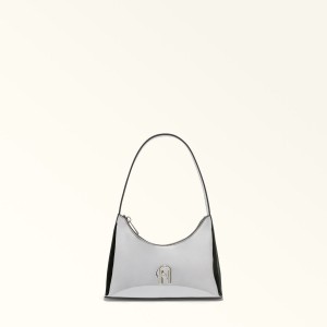 Silver Furla DIAMANTE Women's Shoulder Bags | CPKGSJ315