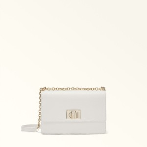 White Furla 1927 Women's Crossbody Bags | YOWDEM146