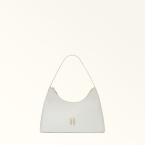 White Furla DIAMANTE Women's Shoulder Bags | XQBSLG907