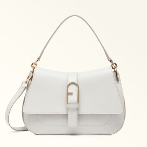 White Furla FLOW Women's Handbag | WFXEOU681