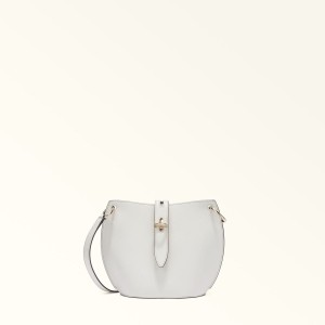 White Furla UNICA Women's Crossbody Bags | IHKWNB256