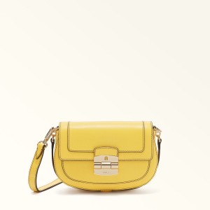 Yellow Furla CLUB 2 Women's Crossbody Bags | ZLOUGC953