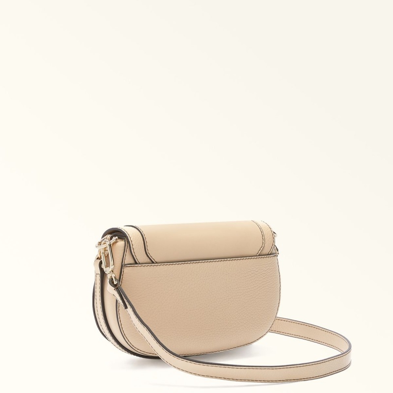 Beige Furla CLUB 2 Women's Crossbody Bags | GXLWFK586