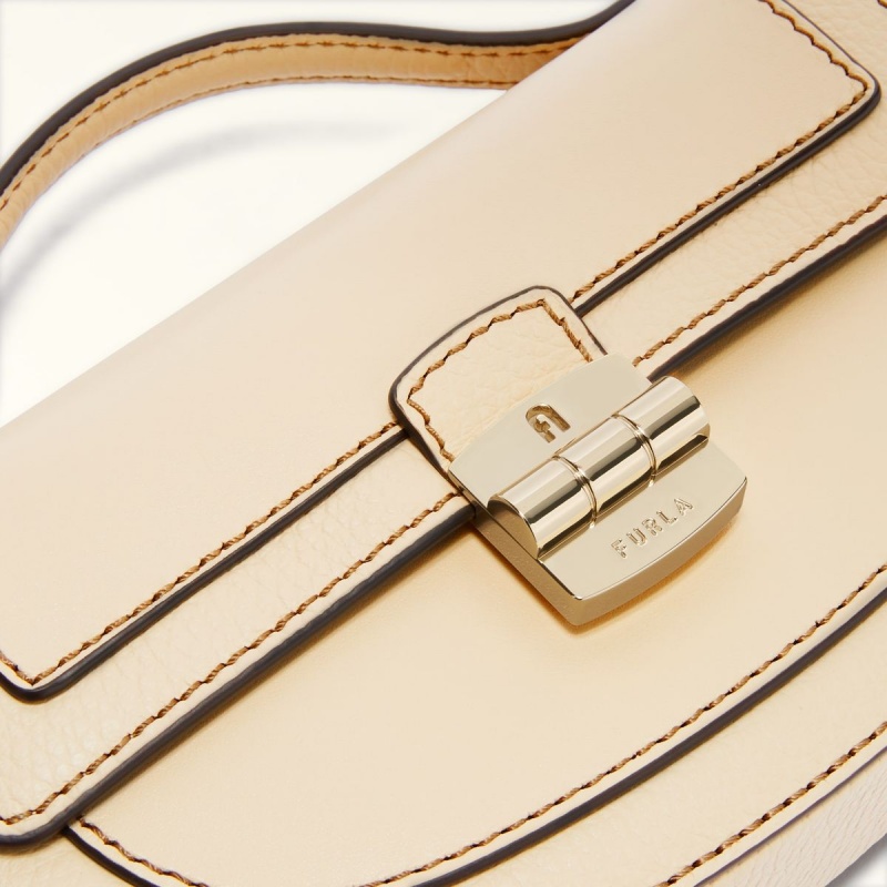 Beige Furla CLUB 2 Women's Mini Bags | VWEDNZ201