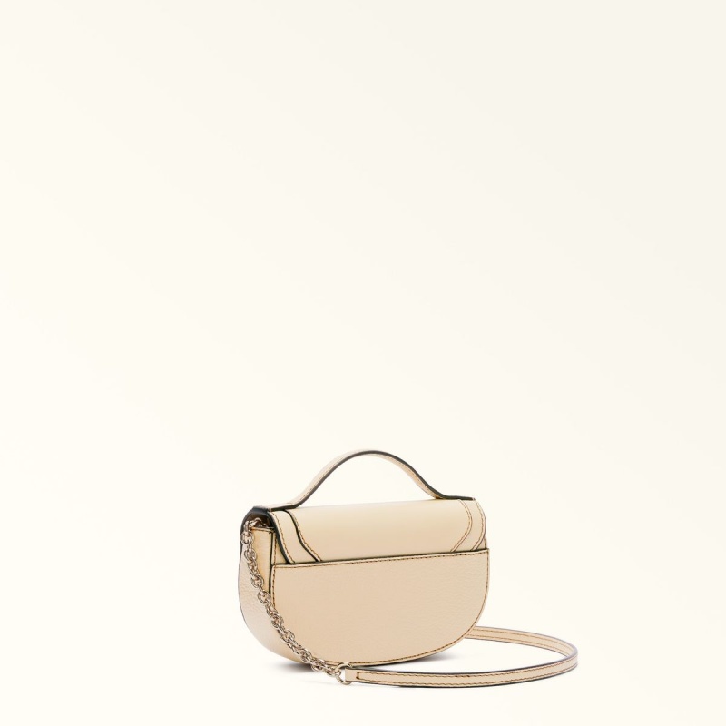 Beige Furla CLUB 2 Women's Mini Bags | VWEDNZ201