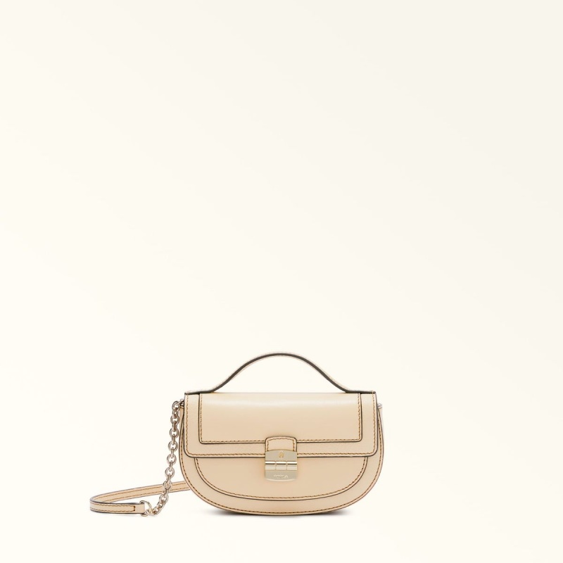 Beige Furla CLUB 2 Women\'s Mini Bags | VWEDNZ201