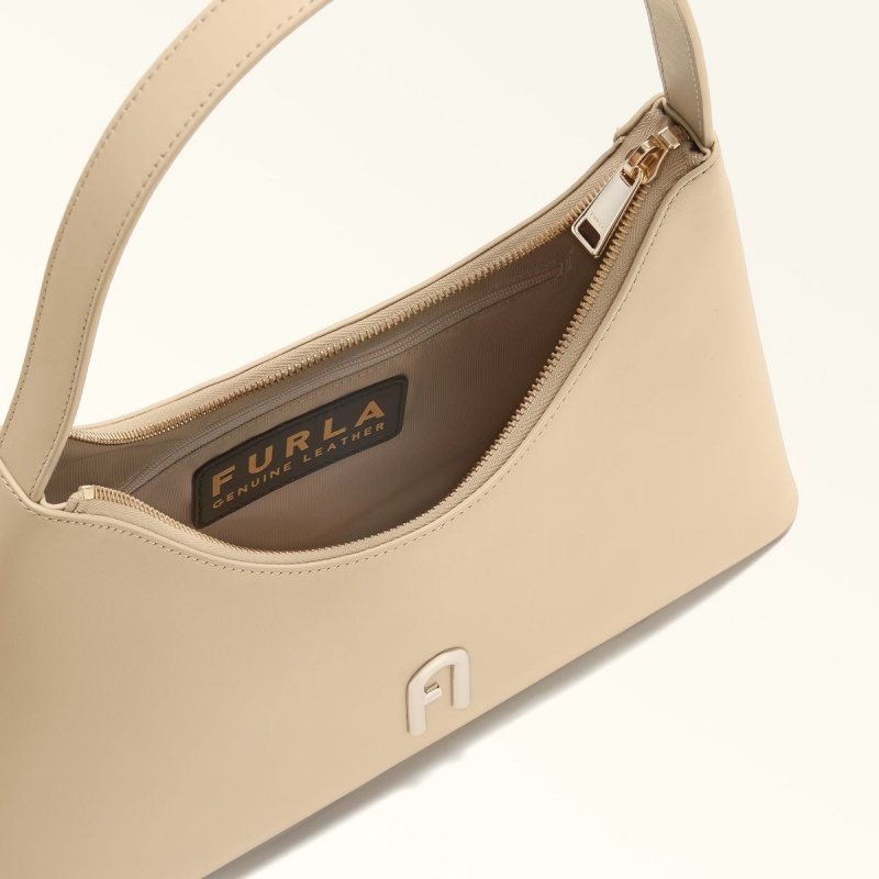 Beige Furla DIAMANTE Women's Shoulder Bags | ERVWDY146