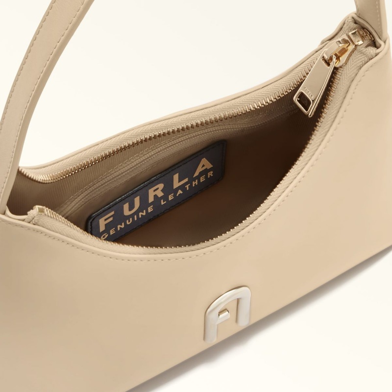 Beige Furla DIAMANTE Women's Shoulder Bags | FPCVSK072