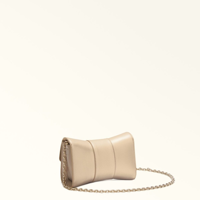 Beige Furla METROPOLIS REMIX Women's Crossbody Bags | SITLFN539