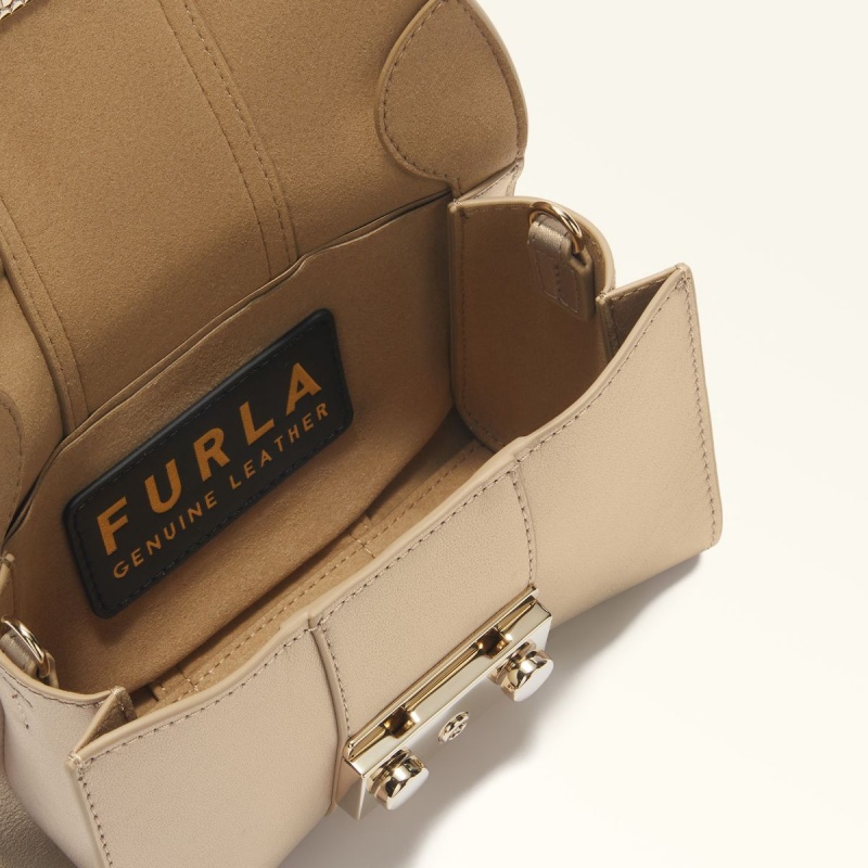 Beige Furla METROPOLIS REMIX Women's Crossbody Bags | SITLFN539