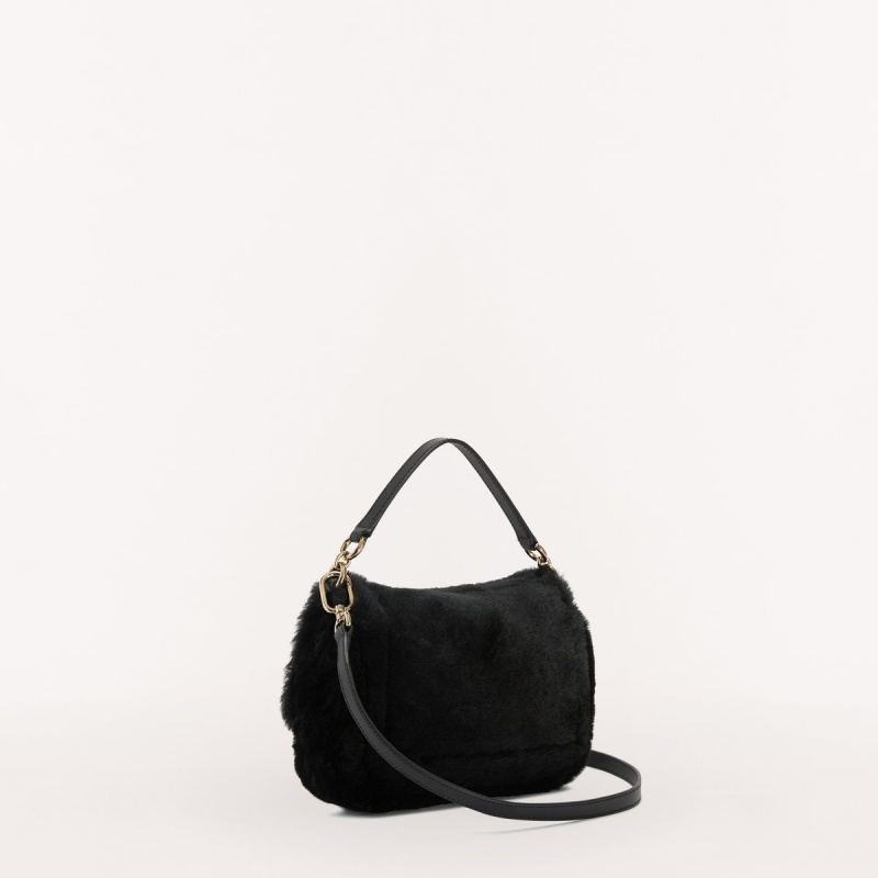 Black Furla 1927 SOFT Women's Crossbody Bags | WZRIXC906