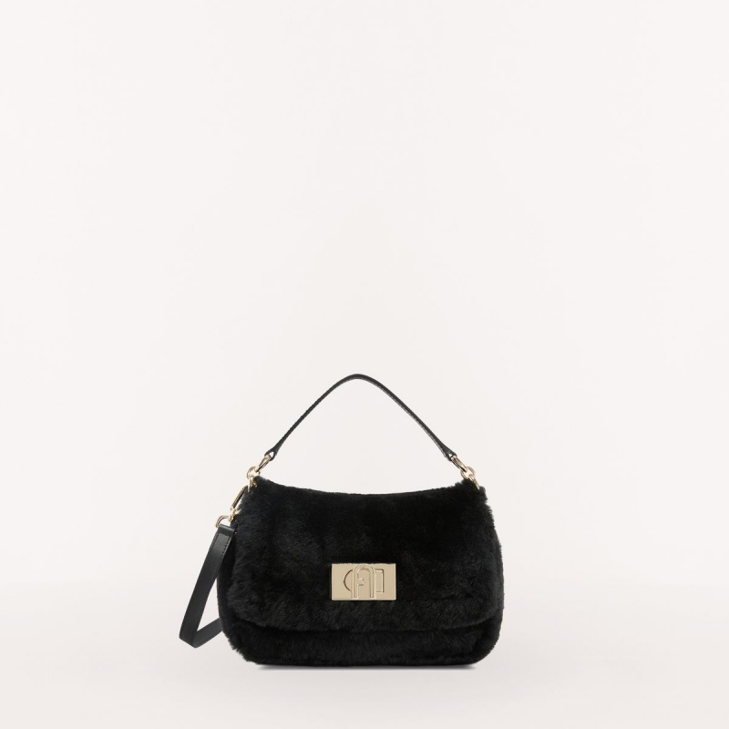 Black Furla 1927 SOFT Women\'s Crossbody Bags | WZRIXC906