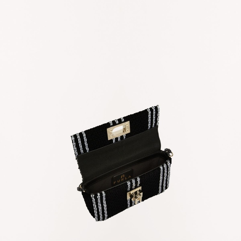 Black Furla 1927 SOFT Women's Mini Bags | VFGXIL985