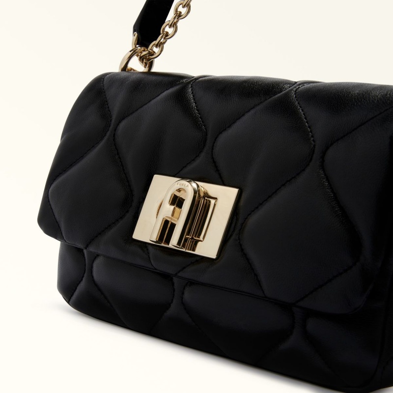 Black Furla 1927 Women's Crossbody Bags | JFSUHT682