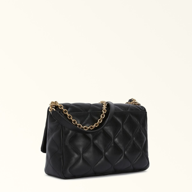 Black Furla 1927 Women's Crossbody Bags | CLSHKQ608