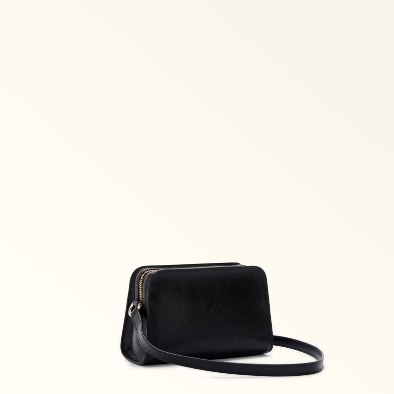 Black Furla 1927 Women's Crossbody Bags | FBOMHD170