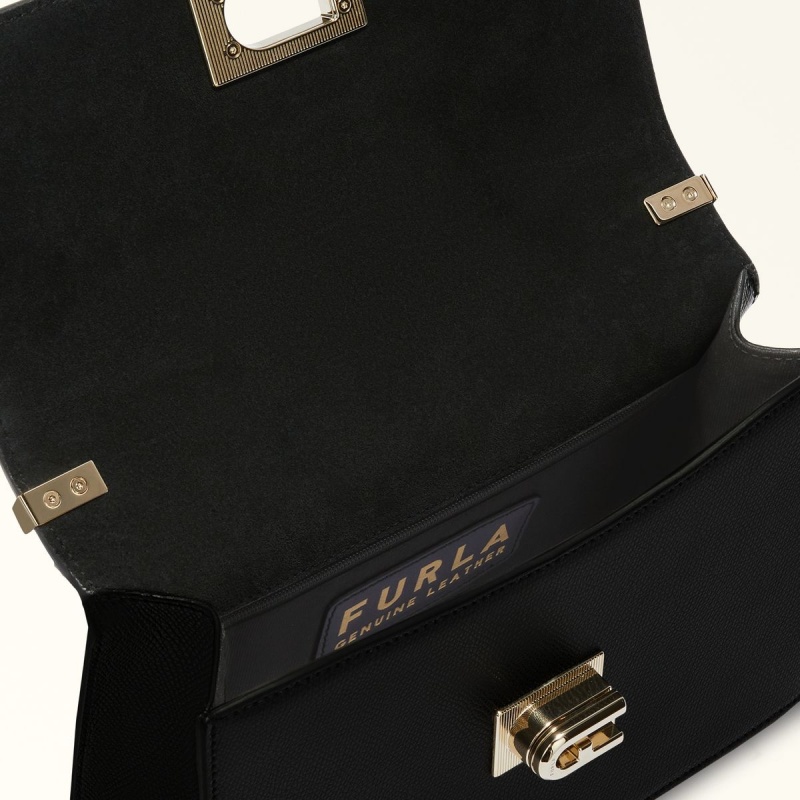 Black Furla 1927 Women's Crossbody Bags | PSVGLC098