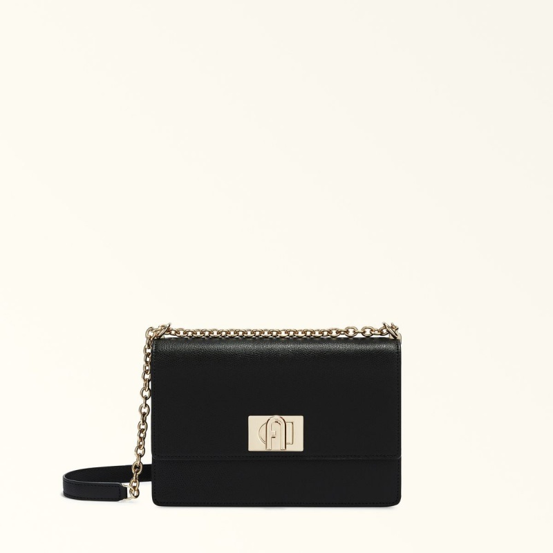 Black Furla 1927 Women\'s Crossbody Bags | PSVGLC098